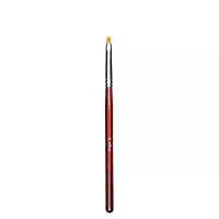 Кисть для геля POLE закругленная, коричневая, в тубе №2